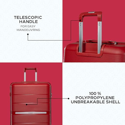 Popshine Red | Set of 3 | Trolley Bag by OTW