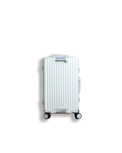 Popshine Stylish White Trolley Bag by OTW | Waterproof | Telescopic Handle