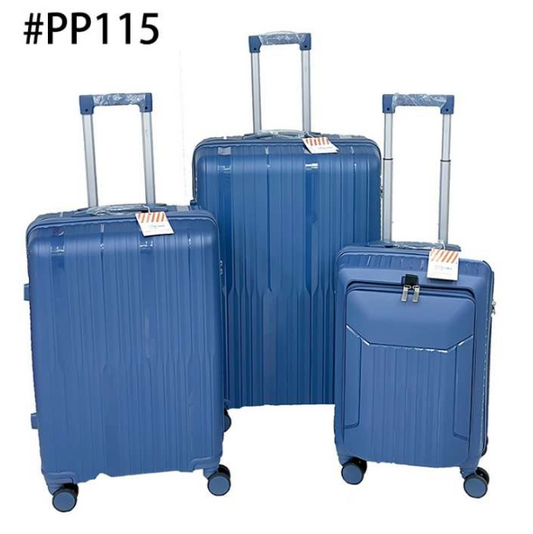 Popshine Blue Premium | Set of 3 | Trolley Bag by OTW