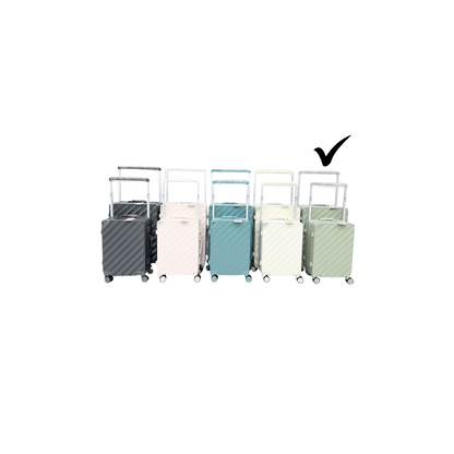 Popshine Stylish Sage Green Trolley Bag by OTW | Waterproof | Telescopic Handle