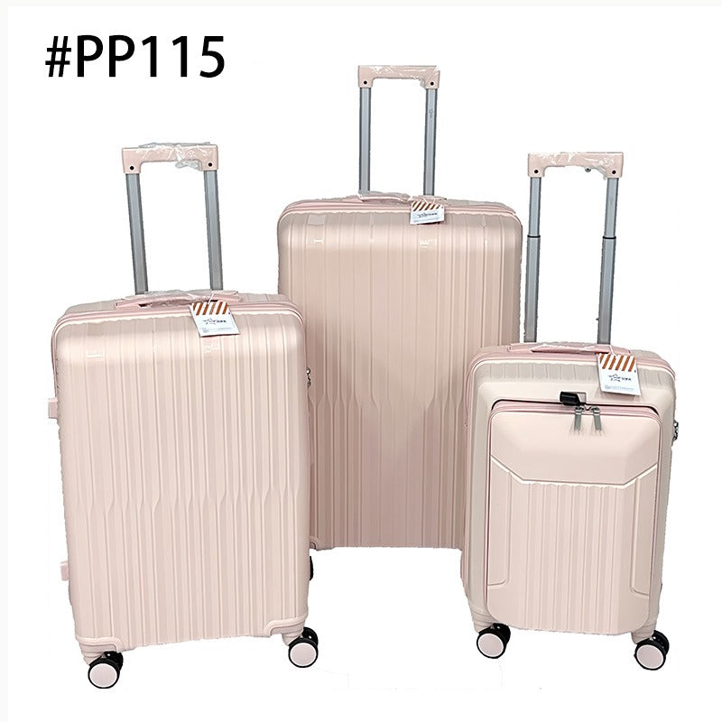 Popshine Premium Light Pastel Pink| Set of 3 | Trolley Bag by OTW