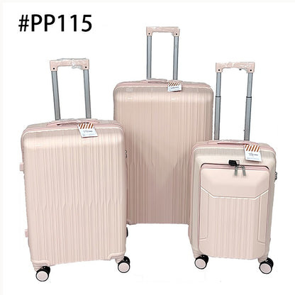 Popshine Premium Light Pastel Pink| Set of 3 | Trolley Bag by OTW