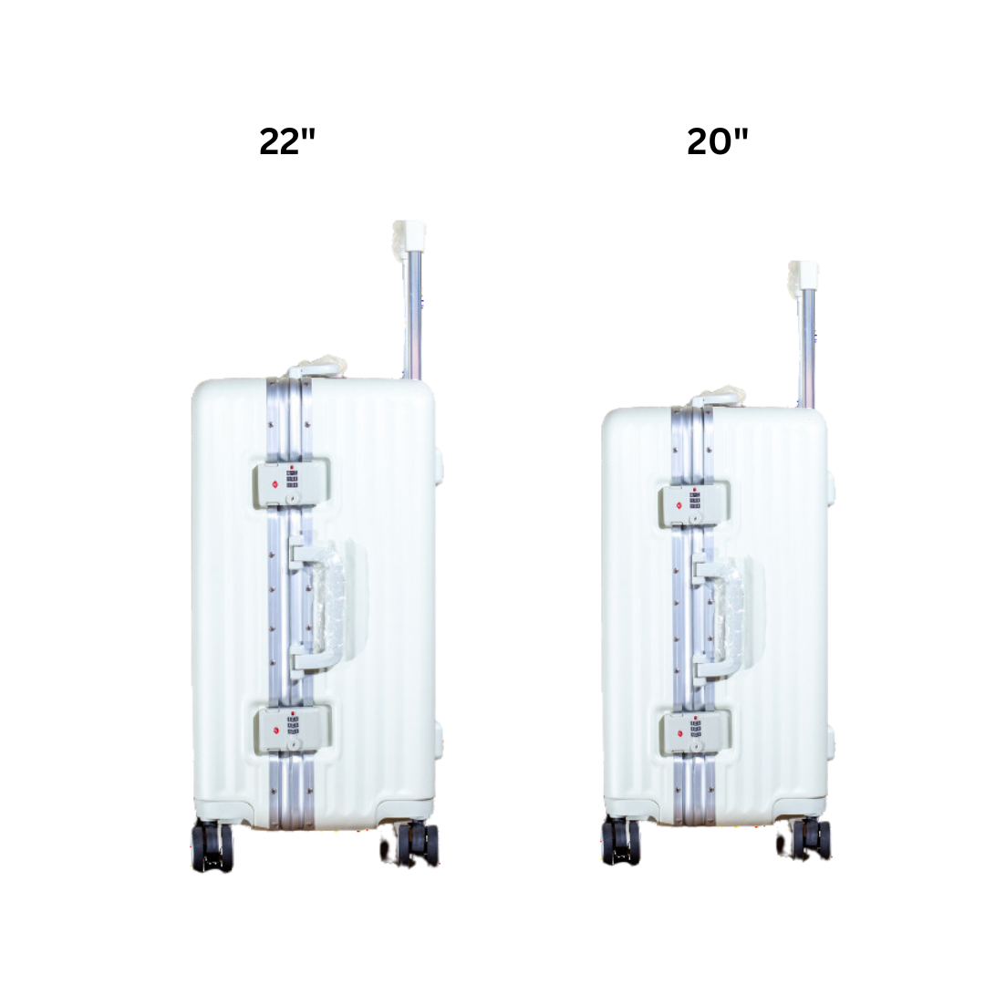 Popshine White | Set of 2 | Trolley Bag by OTW