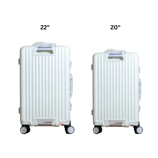 Popshine White | Set of 2 | Trolley Bag by OTW