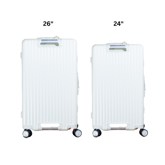 Popshine White | Set of 2 | Trolley Bag by OTW